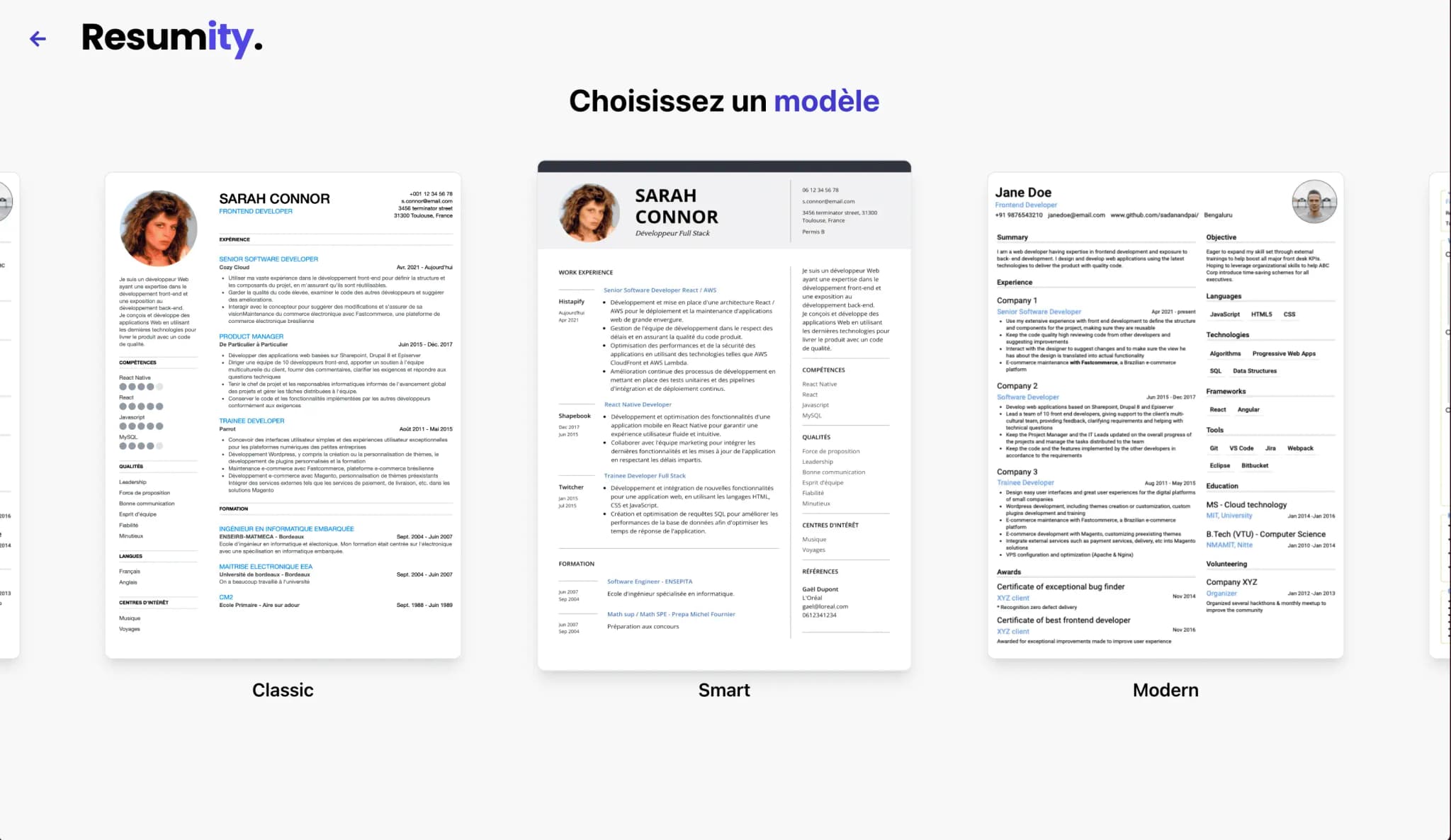 resume builder